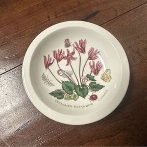 Portmeirion 4" Sovereign Mini Dish/Bowl Botanic Garden Cyclamen Repandum